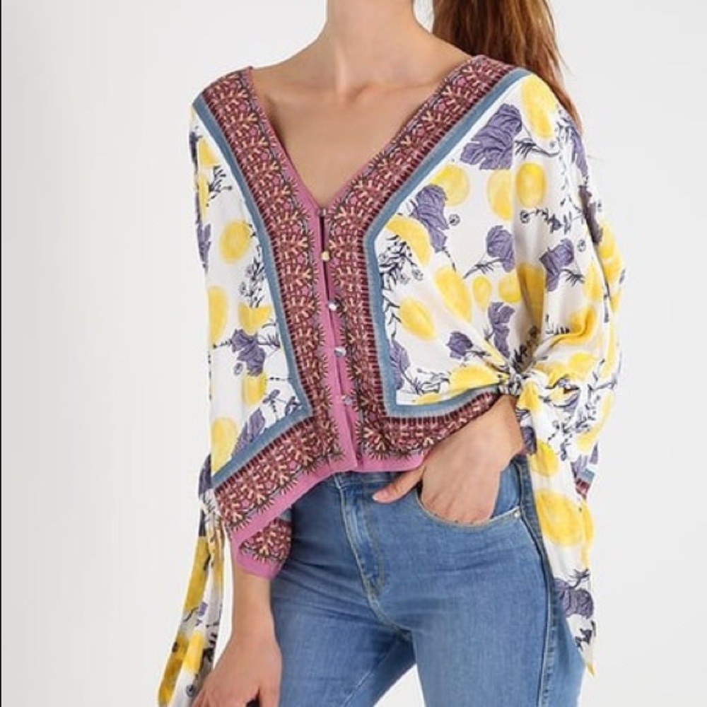 Rare Free People Freshly Squeezed Top